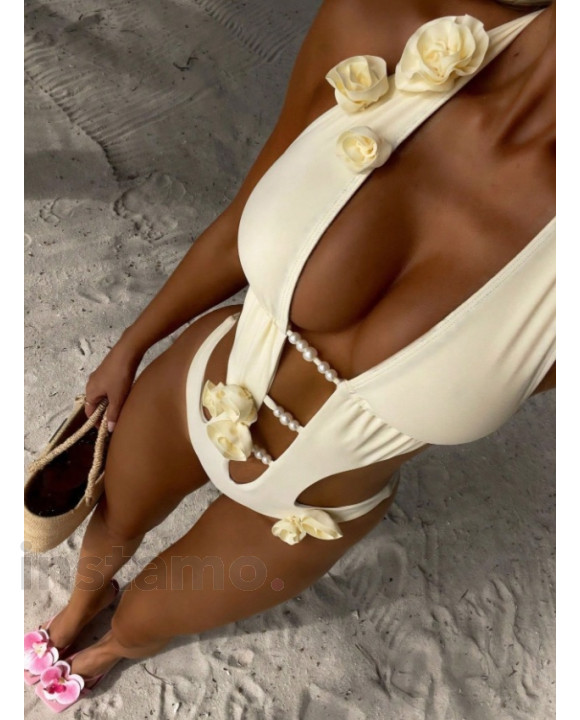 Béžové jednodílné plavky-325386-20