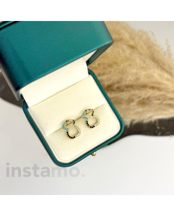 Ocelové náušnice méďa-321531-20