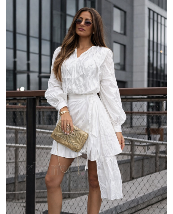 Bílé lesklé šaty-317960-20