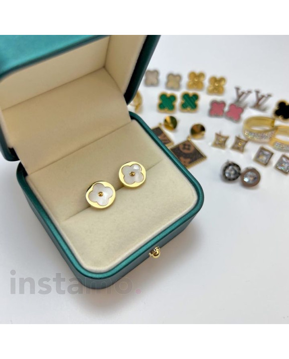 Dámské ocelové náušnice pozlacené-265332-20