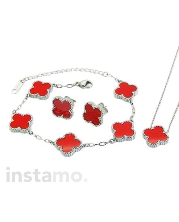 Dámská ocelová souprava červená-311649-20