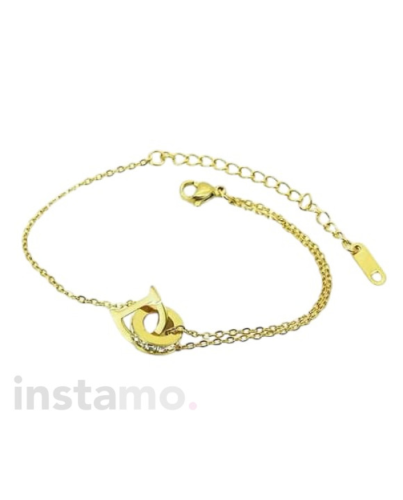 Dámský ocelový náramek s přívěskem-311795-20