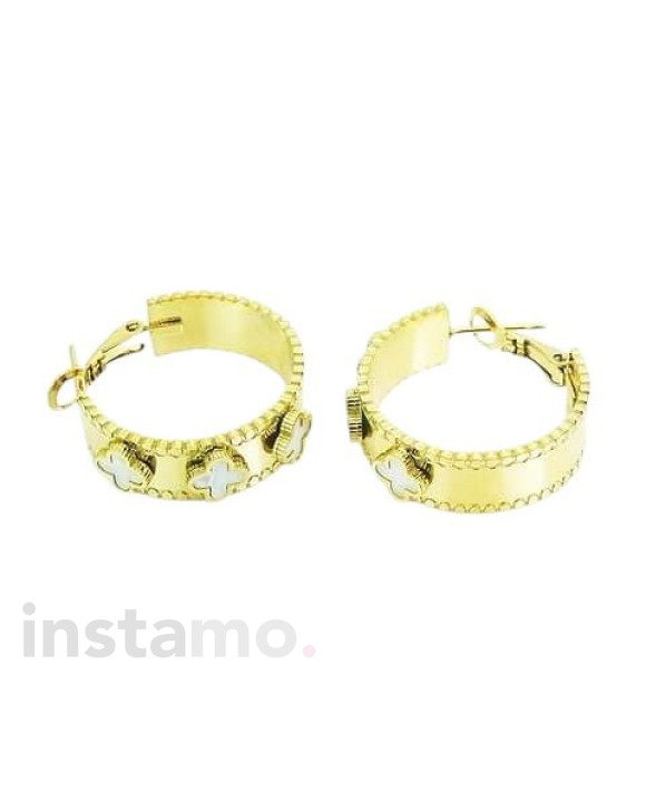 Dámské ocelové náušnice půlkruhy-312021-20