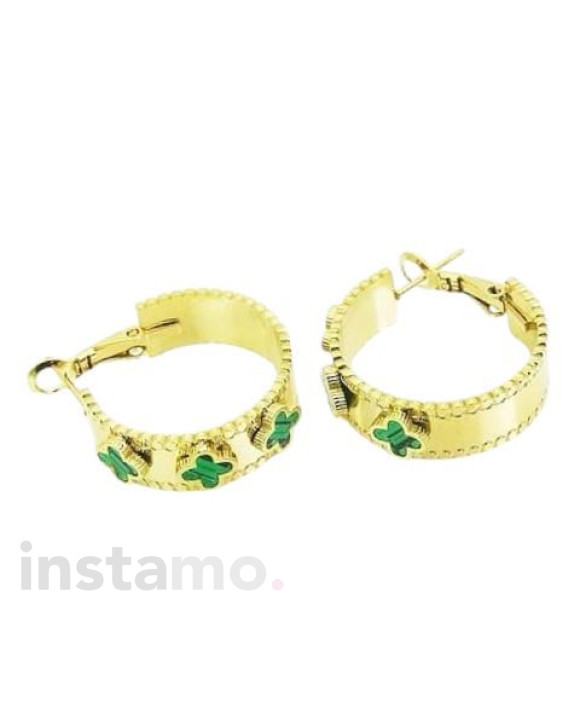 Dámské ocelové náušnice pozlacené-311640-20