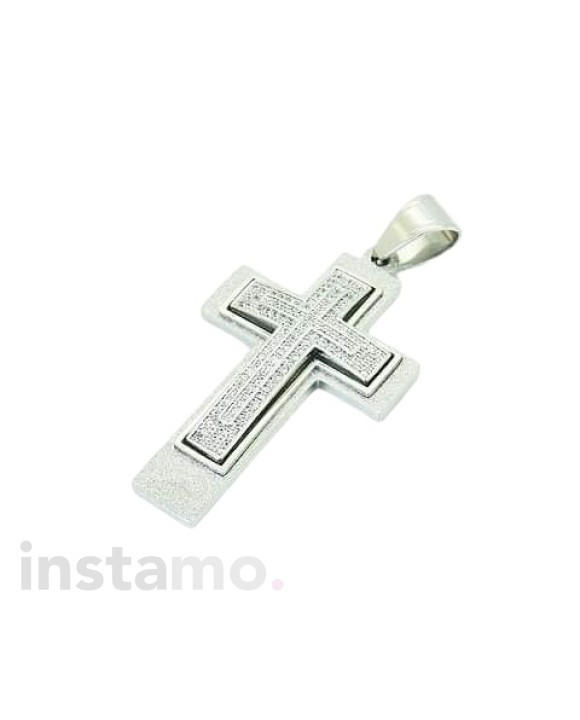 Ocelový přívěsek kříž-311868-20