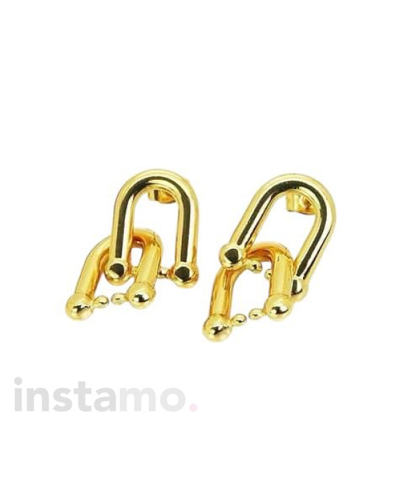 Visací pozlacené náušnice-311645-20