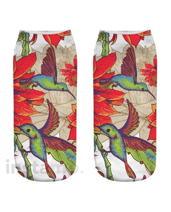 Ponožky s 3D potiskem Kolibřík-221248-20