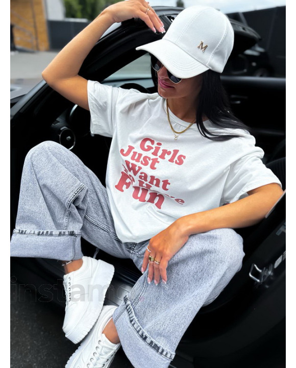 Bílé oversize tričko-319349-20