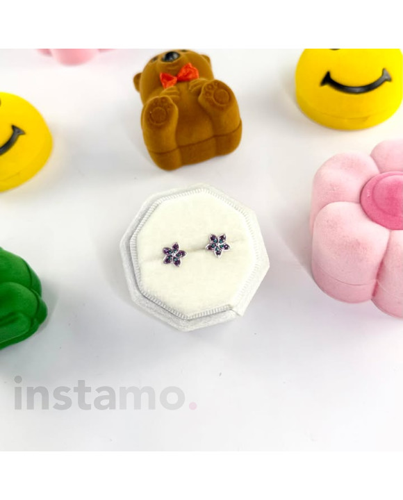 Dětské stříbrné náušnice kvítek-319690-20