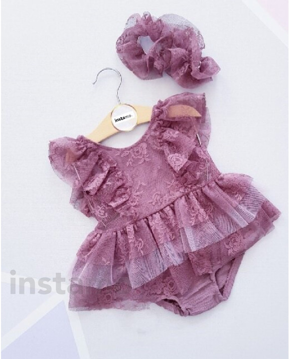 Fialové elegantní šaty s čelenkou-269802-20