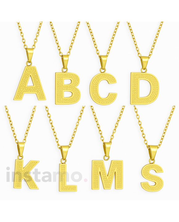 Pozlacený náhrdelník s písmenkem-321597-20