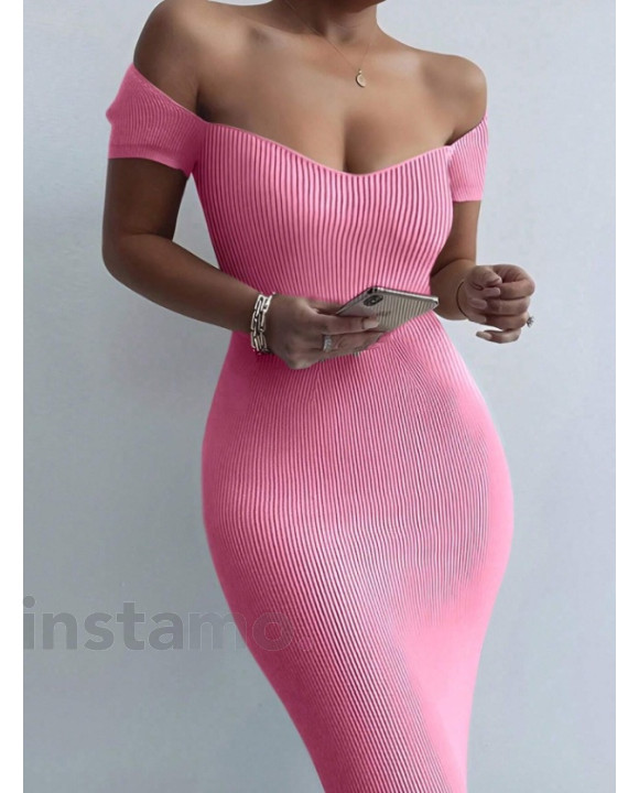 Růžové vroubkované šaty-318949-20