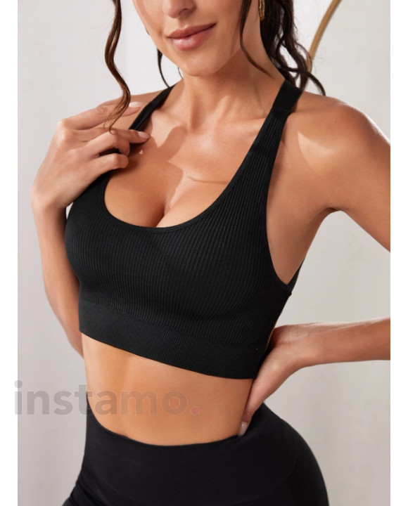 Černý sportovní top-318898-20