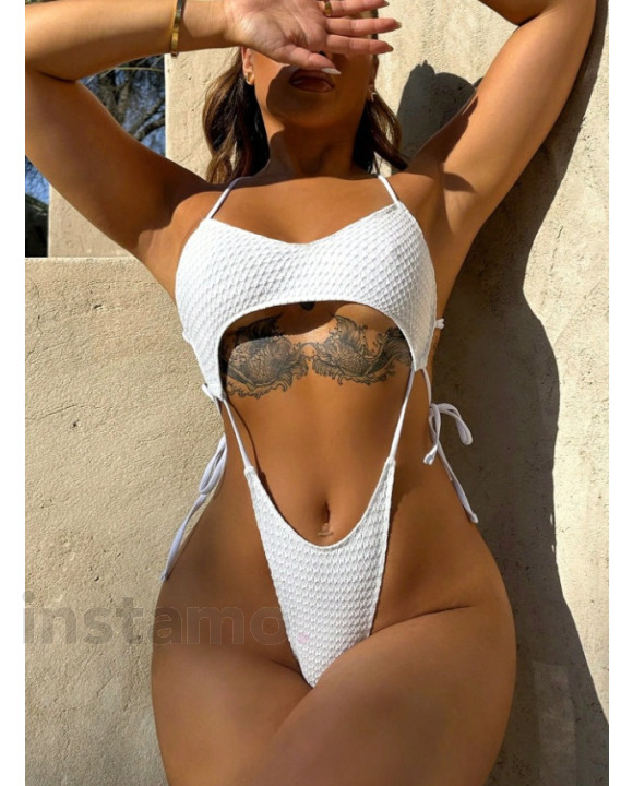 Bílé jednodílné plavky-319692-20