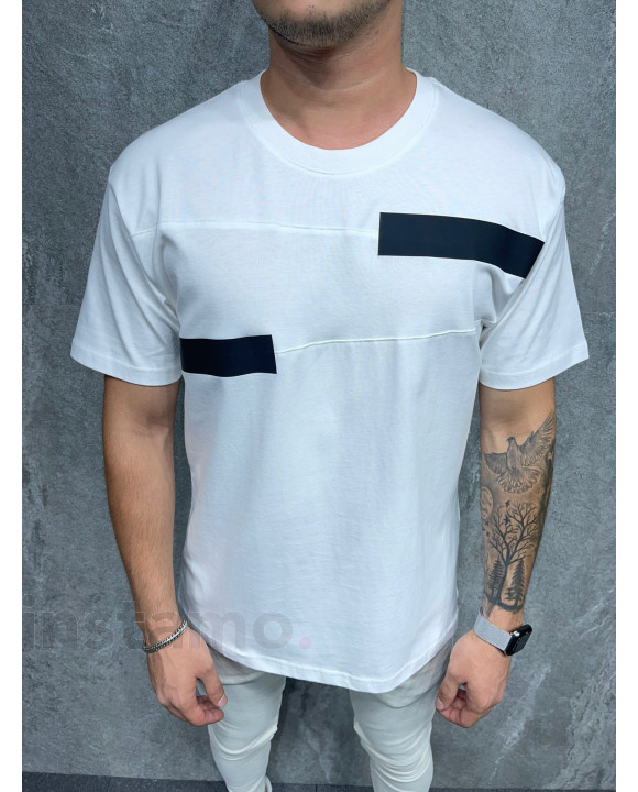 Bílé bavlněné tričko-253881-20