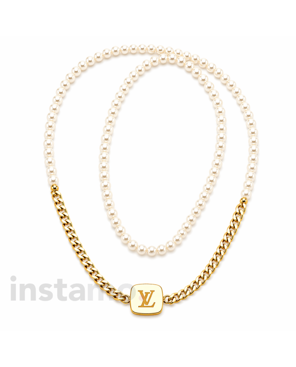 Dámský stylový náhrdelník s perlami-318248-20