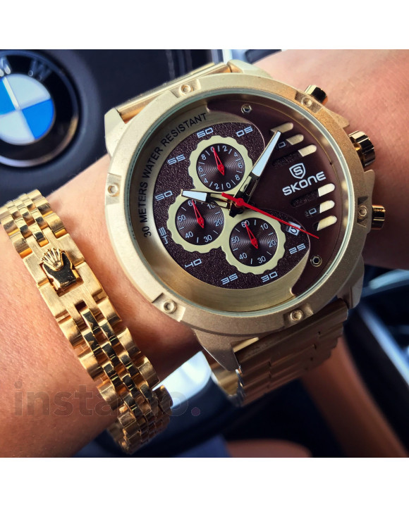 Pánské pozlacené hodinky-171633-20