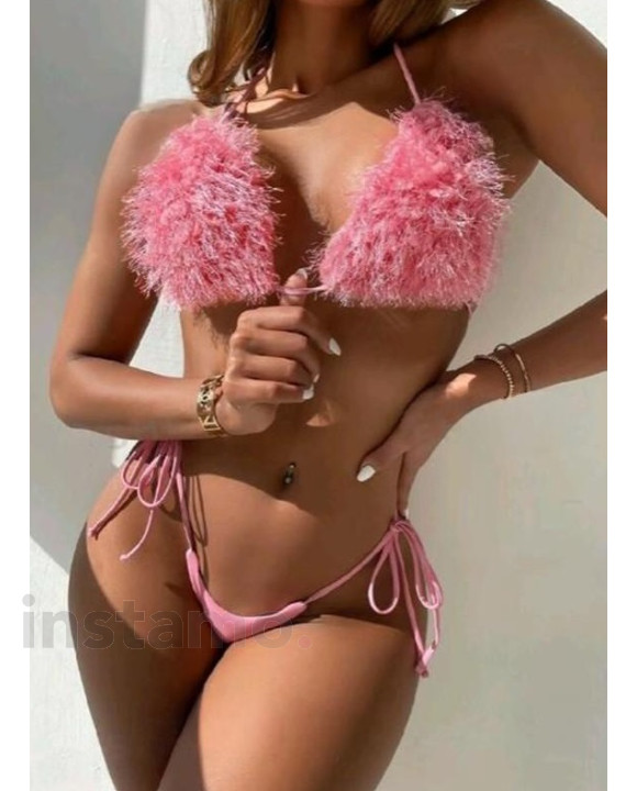 Růžové dvoudílné plavky-302593-20