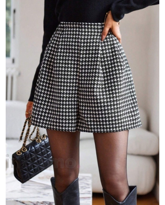 Černé vzorované kraťasy-309129-20