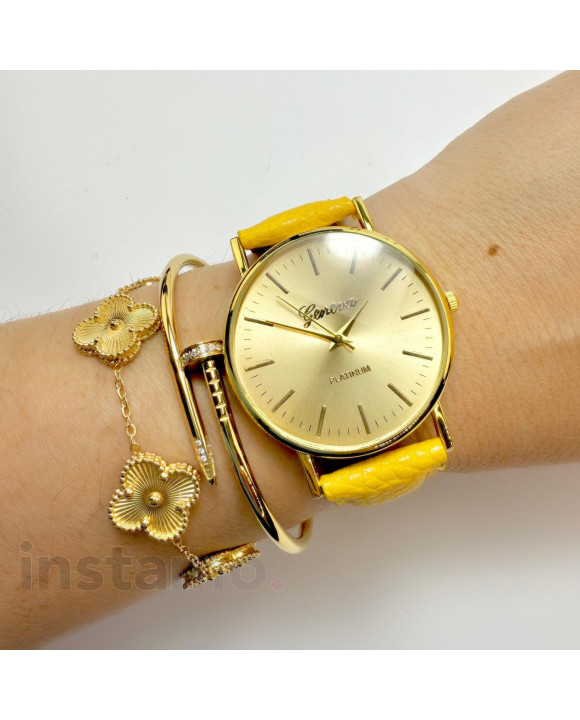 Dámské žluté hodinky-323096-20