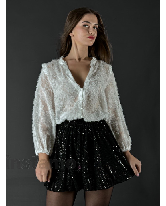 Černá flitrovaná sukně-313316-20