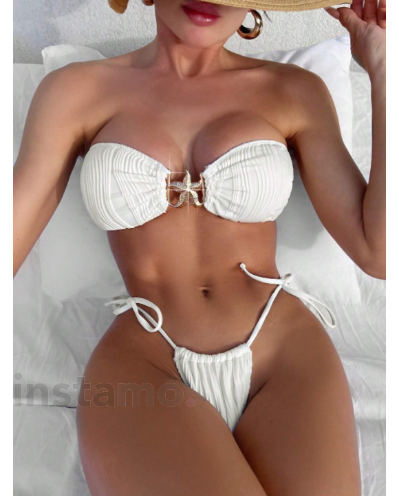 Bílé dvoudílné plavky-316663-20