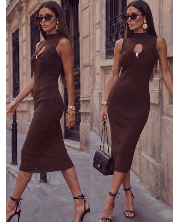 CHOCCO vroubkované šaty-330346-20