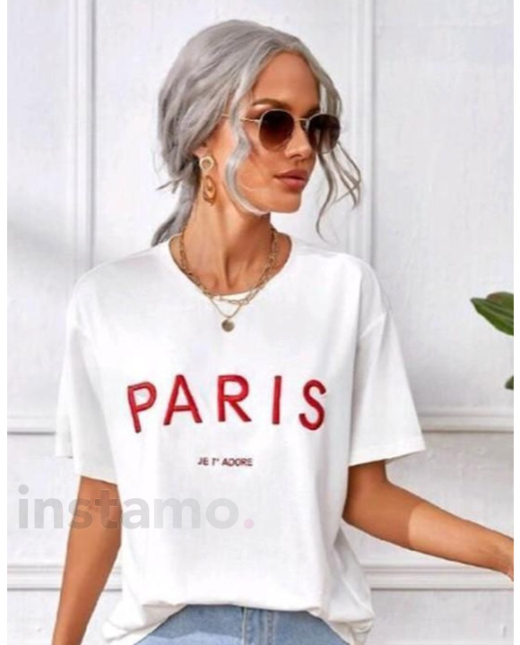 Bílé tričko PARIS-302767-20