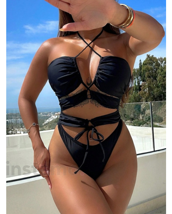 ČERNĚ JEDNODÍLNÉ PLAVKY-317031-20