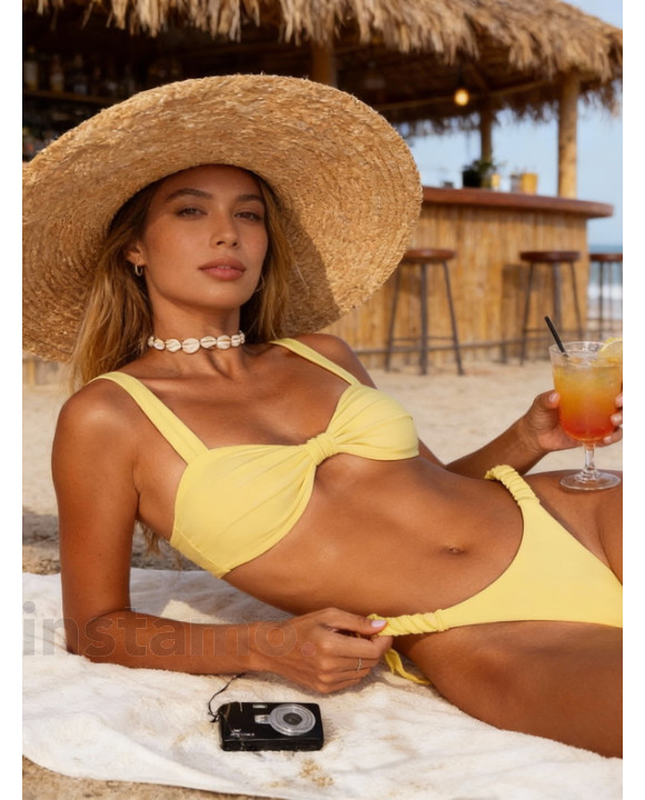 Žluté dvoudílné plavky-325422-20