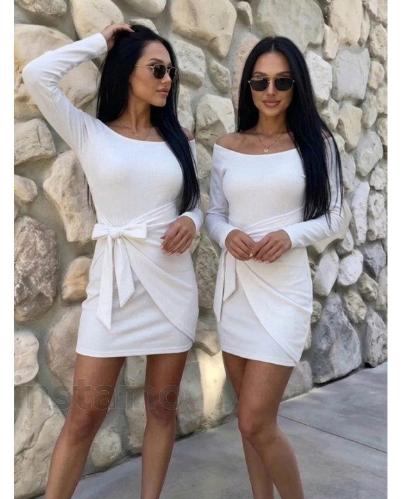Bílé šaty se zavinovací sukní-329532-20