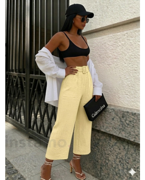 Žluté mušelínové kalhity-326319-20