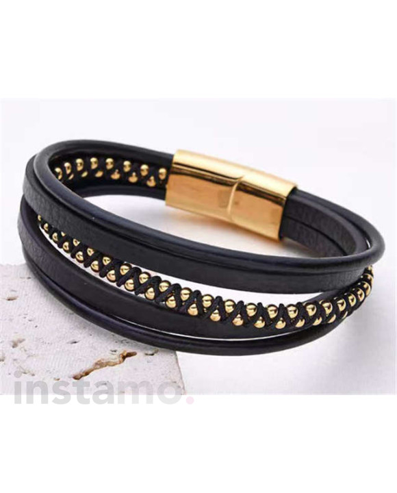 Pánský kožený náramek-318131-20