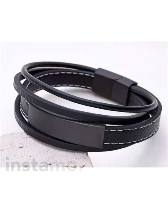 Pánský kožený náramek-318130-20