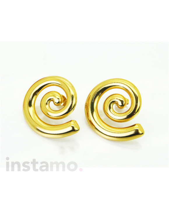 Dámské ocelové náušnice asymetrické zatočené-318043-20