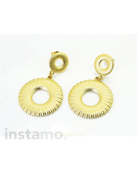 Dámské ocelové náušnice pozlacené-318025-20