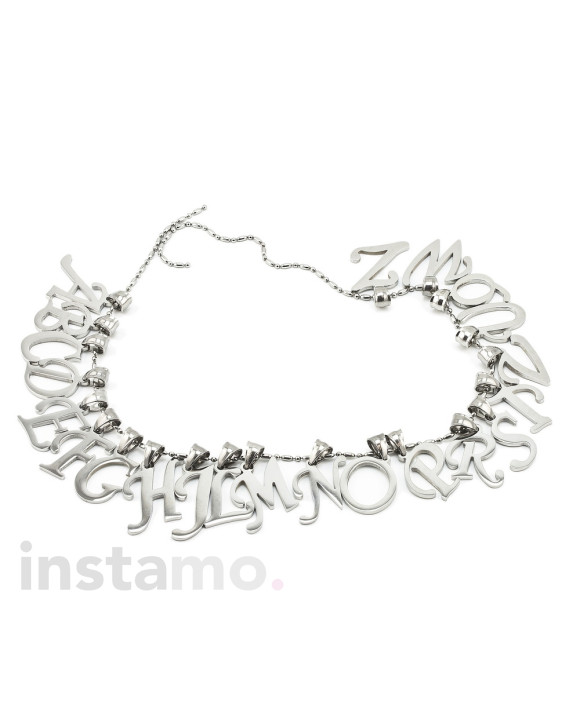 Oceľový prívesok písmeno