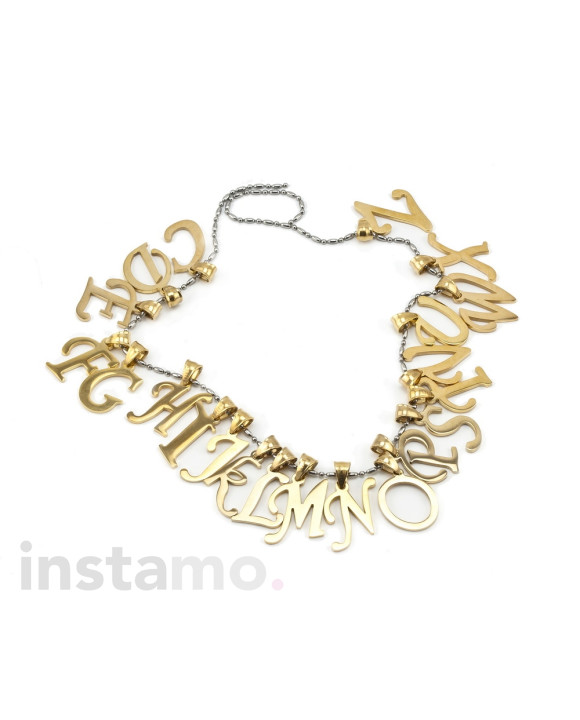 Pozlátený prívesok písmeno