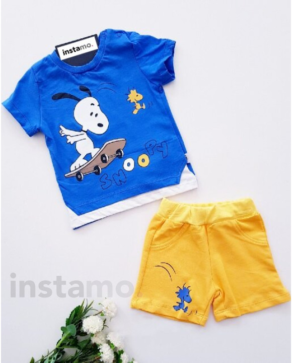 Modrá souprava Snoopy-270174-20