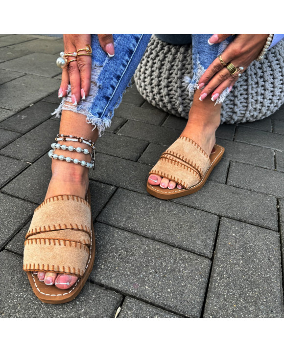 Hnědé pantofle-319266-20