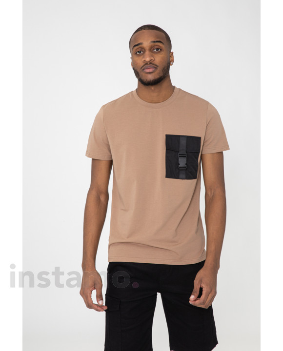 Hnědé trendy tričko-245800-20