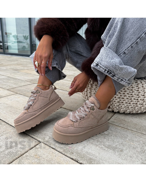 Světle hnědé zateplené tenisky-322547-20