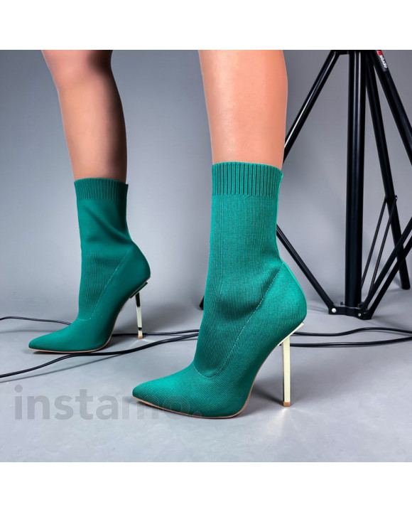 Zelené kotníkové boty-275555-20