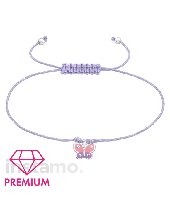 Dětský stříbrný náramek motýl-271765-20