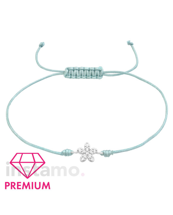 Pletený náramek se stříbrným přívěskem-294655-20