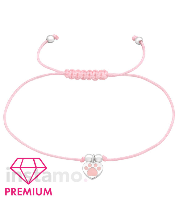 Pletený náramek se stříbrným přívěskem-294660-20