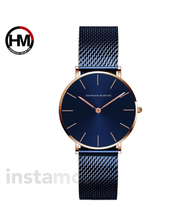 Dámské kovové hodinky černé-311525-20