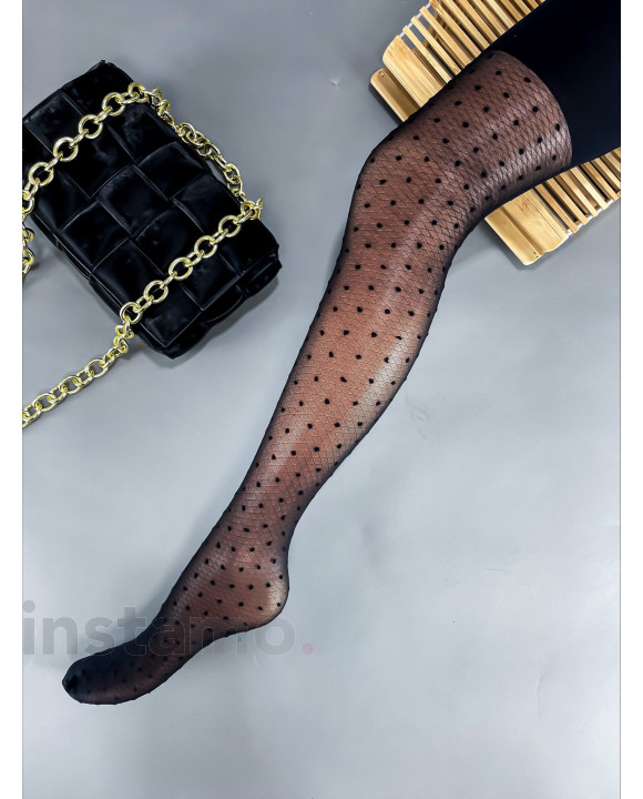 Černé vzorované punčošky-260129-20