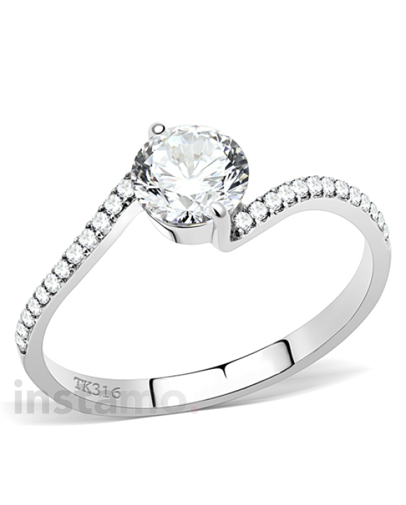 Dámsky oceľový prsteň