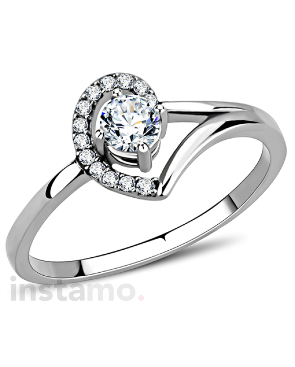 Dámsky oceľový prsteň